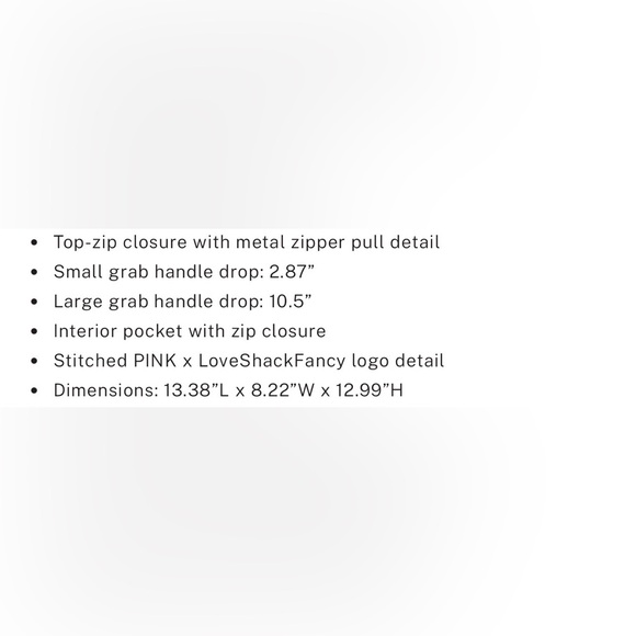 NWT💗SET💗Victoria’s Secret PINK x LOVESHACKFANCY Large TOTE& Mini Duffle Keychain - Picture 12 of 12
